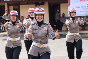 Sambut Hari Jadi Polwan KE 74, Polres Pati Gelar Lomba Menyayi dan Gerak Lagu Mars Zona Integritas (ZI) menuju Wilayah Birokrasi Bersih dan Melayani (WBBM)
