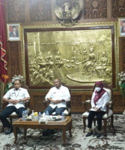 Sejumlah SKPD Menyambut Kedatangan PJ Bupati Pati Henggar Budi Anggoro Di Pendopo