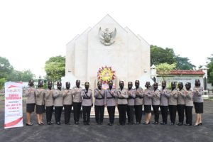 Perkokoh Jiwa Nasionalisme, Polwan Polres Pati Ziarahi TMP Giri Dharma Pati Jelang Hari Jadi Polwan Ke-74
