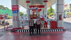 Polres Pati Siagakan  Ratusan Personel Jaga 43 SPBU Pasca Harga BBM Naik.