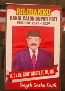 Slamet Warsito Pilihanku Bakal Calon Bupati Pati 2024 – 2029, Siapa Dia..