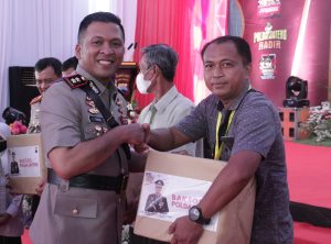 Sambutan Kapolresta Pati yang Pertama; Tuhan Bersama Kita , Kita Serang Dari Langit.