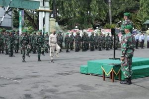 Dandim Pati sebagai Irup membacakan amanat upacara dari Panglima TNI Jenderal Andika Perkasa.