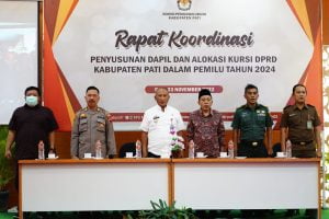 Menuju Pemilu 2024 Damai , PJ Bupati Pati Mengharap Sinergi Seluruh Elemen.