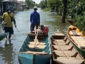 Kasiyan Sukolilo Terendam Banjir, Jalan Pati – Purwodadi Lumpuh.