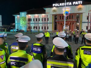 Polresta Pati Gelar Razia Lalu Lintas, 63 Pelanggaran Terjaring.