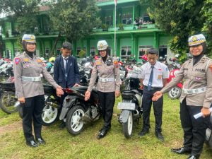 Beri Edukasi Tertib Lalu Lintas, Sat Lantas Polresta Pati Blusukan ke Sekolah