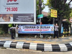 Satlantas Polresta Pati Berikan Himbauan : Jangan Lebaran di Rumah Sakit.