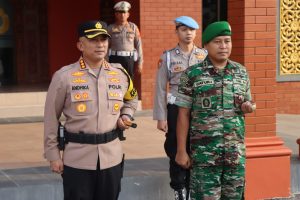 Polresta Pati Gelar Apel Pergeran Pasukan Pengamanan Malam Takbir Hari Raya Idul Fitri 1444 H