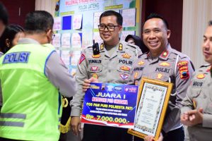 Berbentuk Joglo, Pospam Puri Polresta Pati Juara I Tingkat Polda Jateng