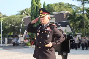 Kapolresta Pati Pimpin Upacara Bendera Hari Kebangkitan Nasional ke 115