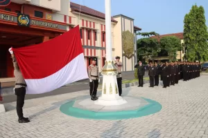 Peringati Hari Lahir Pancasila, Polresta Pati Gelar Upacara Bendera