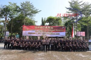 56 Personel Polresta Pati Naik Pangkat