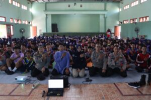 MPLS Dimanfaatkan Polresta Pati Beri Edukasi Bijak Bermedsos Kepada Pelajar SMA N 1 Batangan