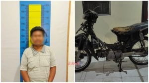 Lakukan Aksi Curanmor, S Alias Babi Ditangkap Polisi di Pulau Seprapat