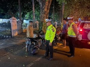 Antisipasi Kejahatan Jalanan, Satlantas Polresta Pati Tindak 2 Pelaku Balap Liar dan Sita 17 Knalpot Brong