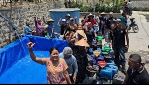 DGP8 Pati Salurkan Bantuan Air Bersih Buat Masyarakat Yang Terdampak Kekeringan .