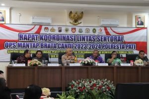 Polresta Pati Gelar Rakor Lintas Sektoral Jelang Pemilu 2024, Ini Pembahasannya