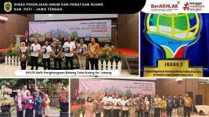 DPUTR Pati Juara 3 tahun 2023 Penyelenggaraan Penataan Ruang se Jawa Tengah
