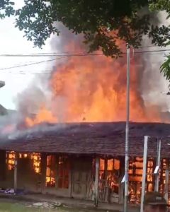 Ditinggal Merantau, Satu Rumah Di  Desa Karangsumber Winong Ludes Dilalap Api