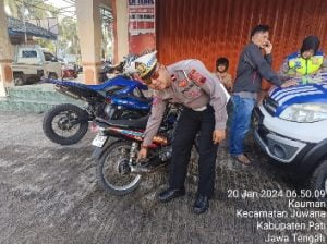 Dalam Waktu 2 Jam Razia, Satgas Anti Knalpot Brong Satlantas Polresta Pati Menindak 125 Kendaraan