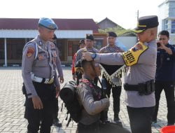 Polresta Pati Gelar Tradisi Pembaretan Bintara Remaja Angkatan 50