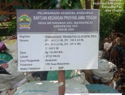 Proyek Aspal desa Metaraman Diduga Dikerjakan Asal asalan