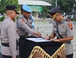Kapolresta Pati Pimpin Sertijab Kasat Resnarkoba dan Kapolsek Winong