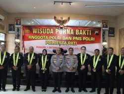 Polresta Pati Gelar Wisuda Purna Bhakti Periode 1 Oktober 2023 sampai 1 Juli 2024