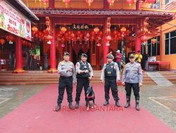 Terjunkan K9, Sat Samapta Polresta Pati Pastikan Perayaan Imlek Berjalan Aman