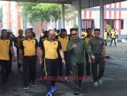 Tingkatkan Sinergitas, TNI-Polri di Pati Gelar Olahraga Bersama