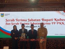 Usai Sertijab Bupati Kudus, Target 90 Hari Kerja Identifikasi Hingga Eksekusi Layanan dan Aduan Publik