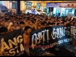 278 Gengster Kreak Tutup Jalan Dan Nyalakan Petasan di Jalan Hanoman dan Siliwangi Semarang Ditangkap Polisi