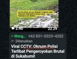 Viral CCTV: Oknum Polisi Terlibat Pengeroyokan Brutal di Sukabumi!