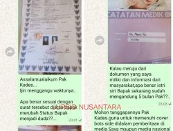 Diduga Palsukan Status Demi Nikah Siri, Kades Sumber Sari Tersandung Skandal Asmara dan Dugaan Kehamilan Wanita Berinisial NS