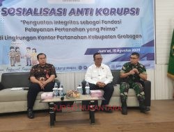 Kejaksaan Negeri Grobogan Sosialisasi  Anti Korupsi dalam Rangka Pembangunan Zona Integritas pada Kantor Pertanahan Kabupaten Grobogan.