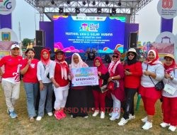 Eni Kusrini Wakil Ketua Komisi B Support Acara Jalan Sehat dan Senam Kaliwungu Fest 2025