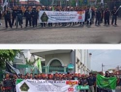 Puluhan Anggota PWI-LS Kudus Gelar Aksi, Usut dan Desak Perusak Nisan Makam Sunan Muria