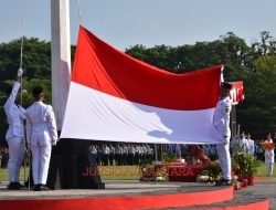 Pimpin Upacara Penurunan Bendera, Dandim Grobogan: Wujud Syukur Atas Jasa dan Perjuangan Para Pahlawan Bangsa.