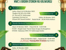 MWC NU dan Badan Otonom Kaliwungu Kudus Gelar Berbagai Kegiatan Dalam Peringatan HSN 2025