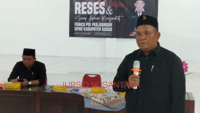 Pranoto F-PDI Perjuangan Kudus, Gelar Reses Perdana 2026, Dijadikan Momentum Serap Aspirasi Warga