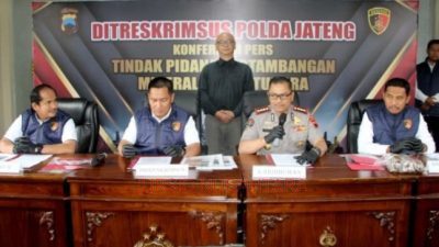 Ditreskrimsus Polda Jateng Grebeg Tambang Ilegal di Boyolali dan Kendal, Dua Pelaku Turut Diamankan