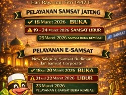 Samsat Pati Tutup Sementara Selama Libur Nyepi dan Idul Fitri, Pelayanan Kembali Normal 25 Maret 2026