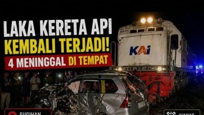 Mobil Pengantar Haji Tertabrak Kereta di Pulokulon Grobogan, Empat Orang Dilaporkan Meninggal Dunia