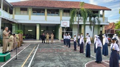 PGRI Kabupaten Kudus, Beri Arahan Anak Didik dan Guru di SMP PGRI Jati, Dalam Apel Upacara