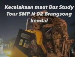 Bus Study Tour SMPN 2 Brangsong Kecelakaan Beruntun di Tol Cipali, Kernet Tewas dan 10 Penumpang Luka