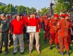 Bodyguard Srigala Nusantara Ikut Upacara Peringatan Hari Lahir Pancasila 2026, Ini Pesan Bupati Kudus