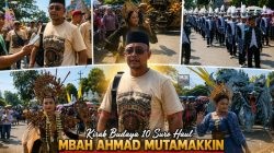 Ribuan Warga Semarakkan Kirab Budaya 10 Suro Haul Mbah Ahmad Mutamakkin, 13 Tonglek Warnai Jalanan Kajen