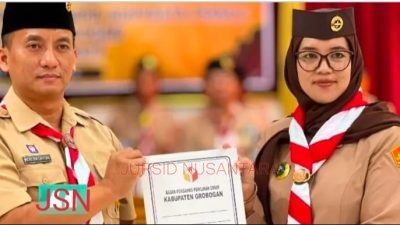 Pengurus Saka Adhyasta Pemilu Grobogan Resmi Dilantik, Siapkan Generasi Muda Jadi Garda Demokrasi