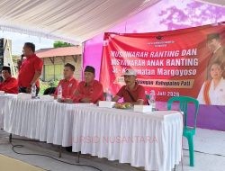 PDI Perjuangan Kukuhkan Pengurus Ranting dan Anak Ranting Margoyoso, PDIP Pati Matangkan Mesin Partai hingga Tingkat RW